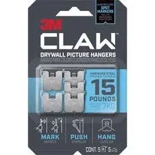 3M Claw Drywall Picture Hangers 3PH15M-5ES