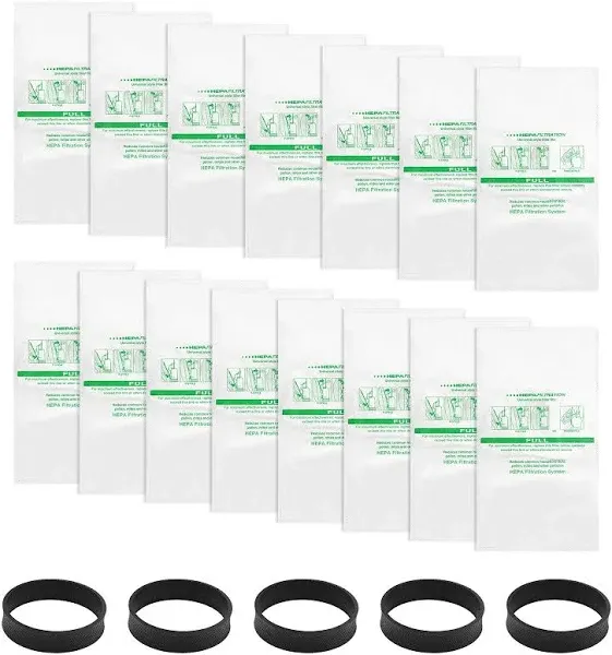 Micron Magic HEPA Filter Bags Plus Belts for Kirby Vacuum Bags