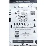 Honest Pattern Play Wipes, 288 Count