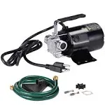 115V Water Transfer Pump 1/10HP 330 GPH Portable Utility Pump W/ Water Hose Kit