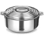 Stainless Steel Casserole with Lid 2.5 litres Silver