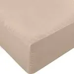 Utopia Bedding Fitted Sheet (King - Beige) - Deep Pocket Brushed Velvety Microfiber Breathable Extra Soft and Comfortable - Wrinkle Fade Stain and Abrasion