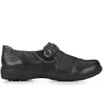 Women's Clarks, Carleigh Pearl Slip-On Black Nubuck 10 M