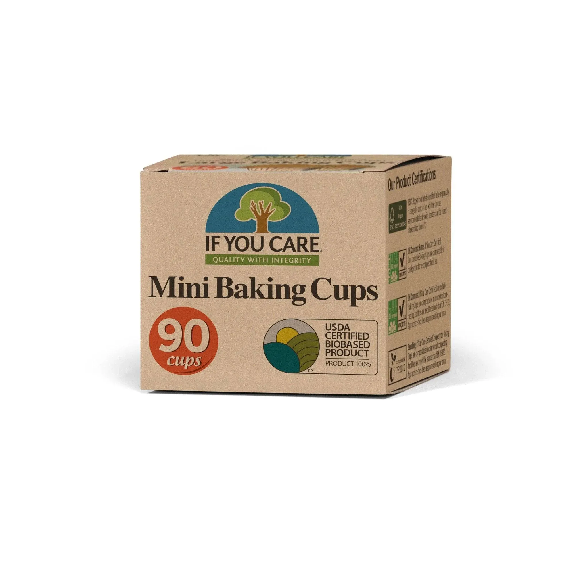 If You Care Baking Cups - Mini - Unbleached Totally Chlorine Free - 90 Count