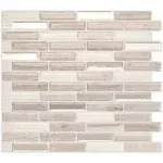 Smart Tiles Self Adhesive Wall Tiles Milenza Vasto 4 Sheets of 10.20" x 9.00" Kitchen and Bathroom Stick on Tiles