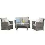 Wisteria Lane 4 Piece Outdoor Patio Furniture Sets