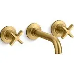 Kohler K-T35909-3-2MB Castia by Studio McGee Wall-Mount Bathroom Sink Faucet Trim, 1.2 GPM in Vibrant Brushed Moderne Brass