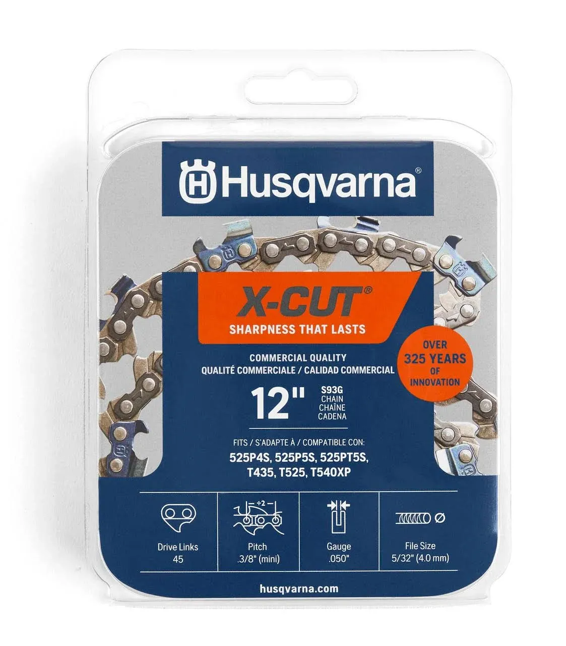 Husqvarna Saw Chain X-Cut S93G-52 14 in 3/8 .050 585422152