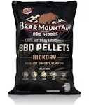 Bear Mountain Hickory Cooking Pellets Robust Smoky Flavor 20lb Bag BBQ Smoker