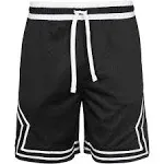 Jordan Dri-FIT Sport Diamond Shorts Black / White - White