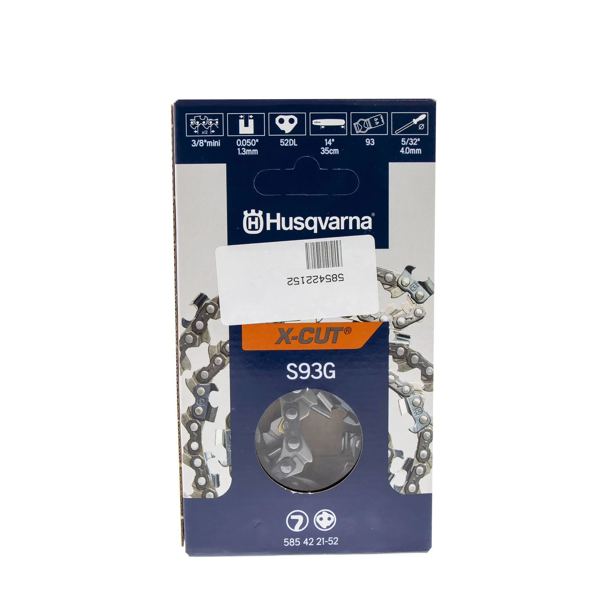 Husqvarna Saw Chain X-Cut S93G-52 14 in 3/8 .050 585422152