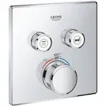 Grohe Grohtherm Starlight Chrome SmartControl Dual Function Thermostatic Trim with Control Module-29141000