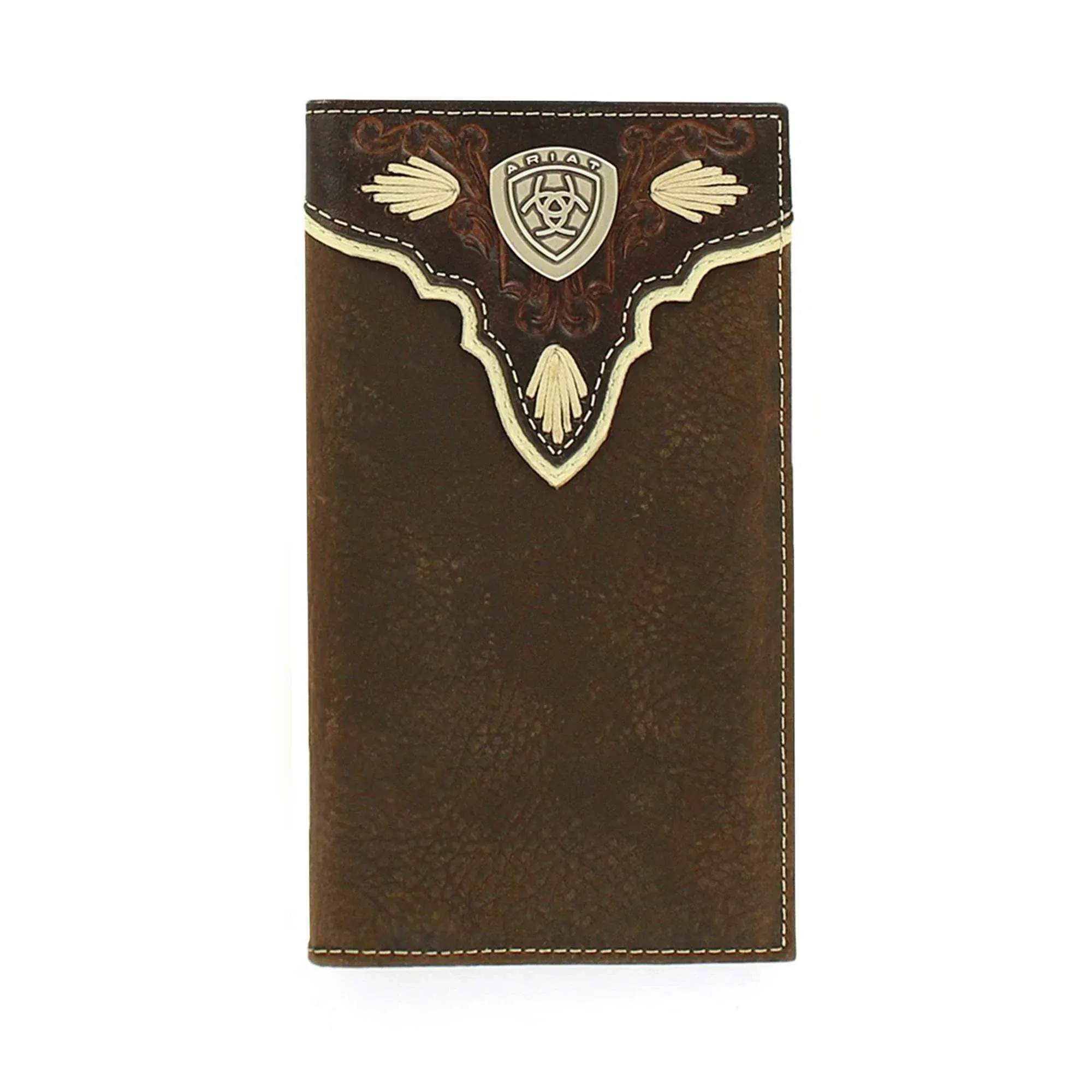 ARIAT LEATHER OVERLAY IVORY TRIM - ACCESSORIES WALLET  - A3531444