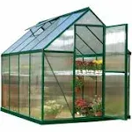 Veikous Aluminum Walk-In Garden Greenhouse Kit and Lockable Door