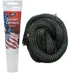 Midwest Hearth Wood Stove Replacement Gasket Kit &amp; Adhesive 3/8&#034; x 84&#034; Rope U41A