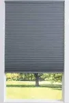 Allen + Roth 35-in x 64-in Gray Blackout Cordless Cellular Shade Polyester | 78731