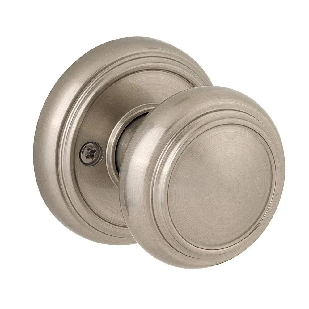 Baldwin Prestige 351ATKRDB15 Half Dummy Alcott with Round Rose Satin Nickel Finish