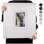 RECUTMS Photo Album 4x6 Holds 600 Photos Button Grain Larger Capacity Leather...