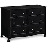 DaVinci Kalani 6-Drawer Double Wide Dresser Ebony