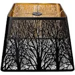 ALUCSET Tree Pattern Metal Square Lampshade