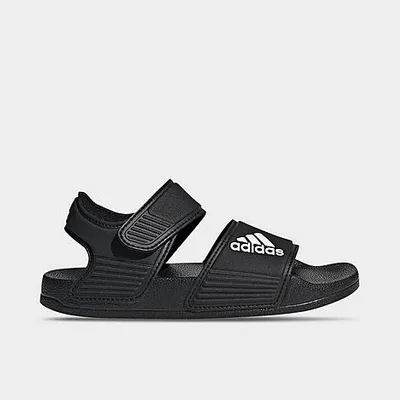 Adidas Kids' Adilette Sandals, Black/White/Black