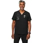 FIGS Grey  MEN NEW Chisec Three Pocket Scrub Top Graphite Large men NWT