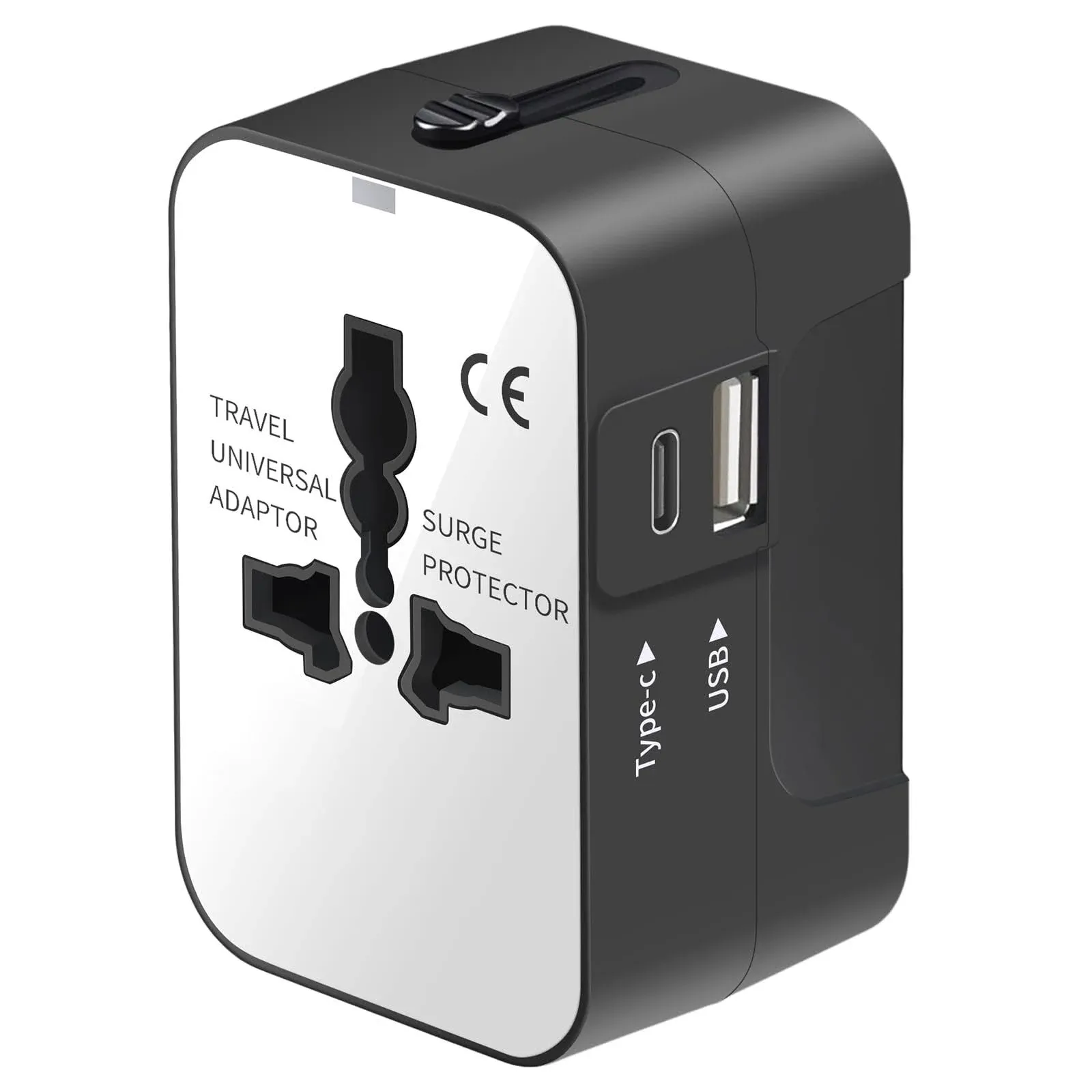 Travel Adapter, Universal International All-in-One Worldwide Travel Adaptor Wall Charger AC Power Plug Adapter Charger with Dual USB Port for USA UK