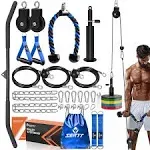 Home Gym Pulley System, Tricep Workout Pulley System for LAT Pulldown, Biceps...