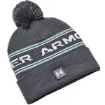 Under Armour Halftime Pom Beanie - Pitch Grey/Halo Grey