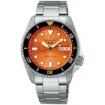 Seiko 5 Automatic Orange Dial unisex Watch SRPK35