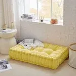 DormCo Rainha - Ultra Thick Tufted Floor Pillow - Yellow