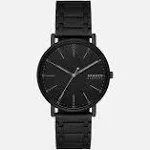 Skagen Men's Signatur Three-Hand Midnight Stainless Steel Bracelet Watch