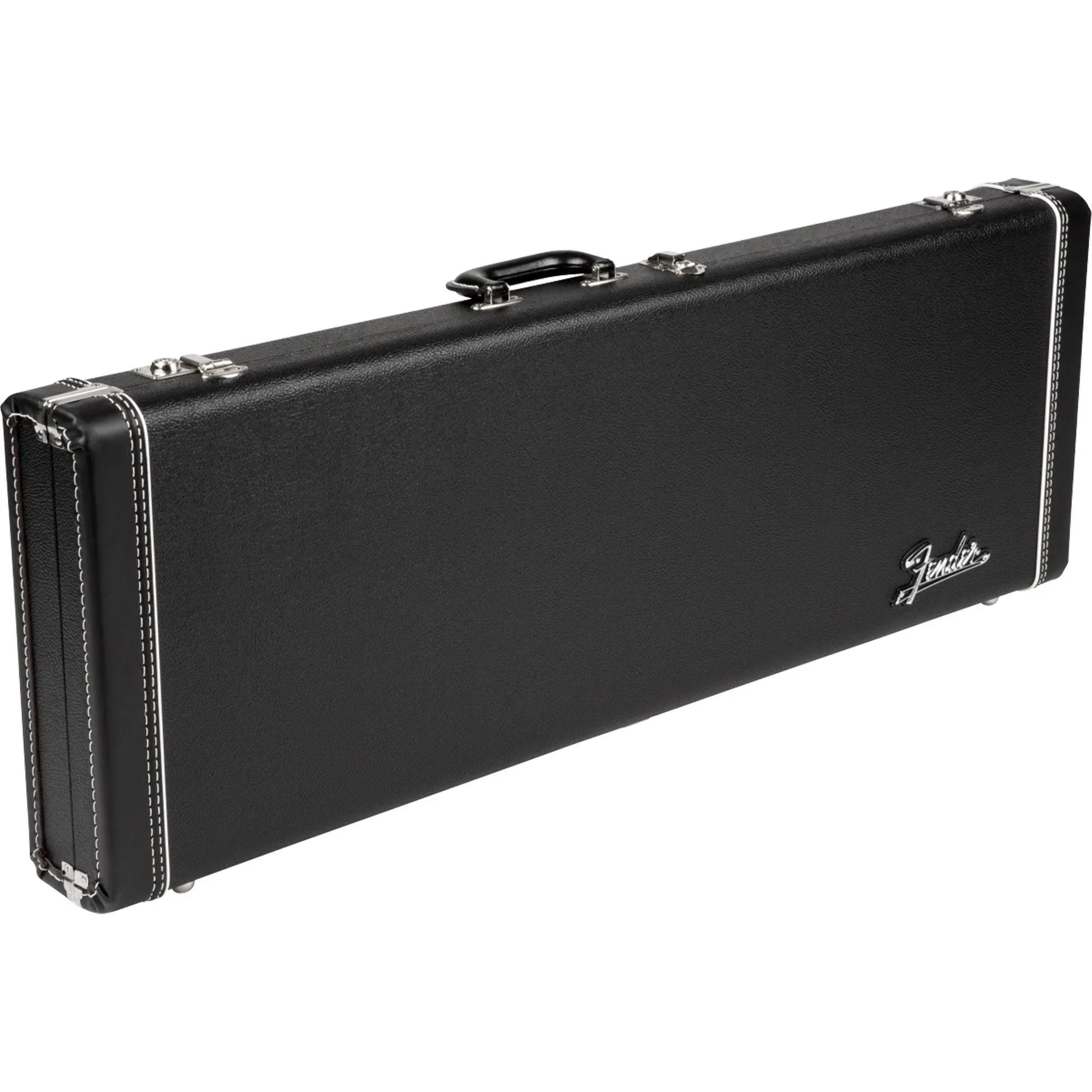 Fender G&G Deluxe Strat/Tele Hardshell Case - Black/Orange Plush