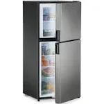 Dometic 8 Cu. Ft. Dual Compartment 2-Door Refrigerator w/Freezer, Black/ Gray