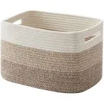 OIAHOMY Storage Basket, Storage Baskets For Shelves, Cotton Rope Baskets For Storage, Woven Basket For Toys,Towel Baskets - 14.8 9.8 8.8,Gradient