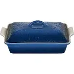 Le Creuset Olive Branch Heritage Stoneware Rectangular Covered Casserole