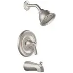 Banbury Single-Handle 1-Spray 1.75 GPM Tub and Shower Faucet in Spot Resist Brushed Nickel (Valve Included)