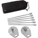 Weber 16 In. Stainless Steel Rotisserie Skewer Set 7675 Weber 7675 077924174292