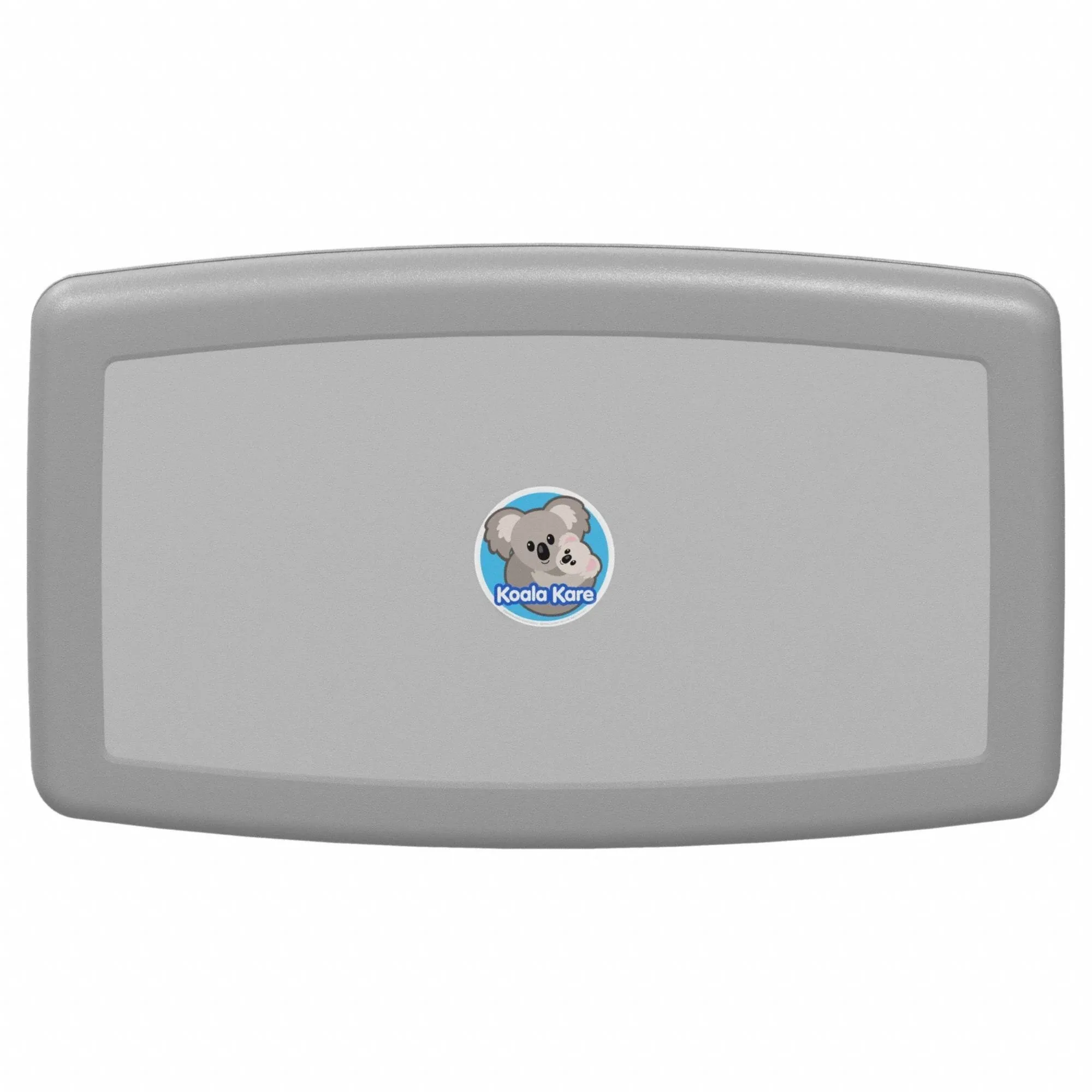 Koala Kare Horizontal Wall-Mounted Baby Changing Station, Gray