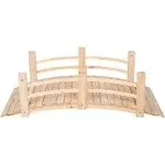 Shine Company Inc. 5 ft. Cedar Wood Garden Bridge