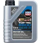 LIQUI MOLY 1L Top Tec 6600 Motor Oil 0W-20 22044