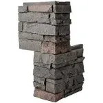 GenStone Coffee Outside Corner Stacked Stone G2SSCC