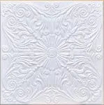 Antique Ceilings White Styrofoam Ceiling Tile Astana (Package of 8 Tiles) - Same As Spanish Silver and R139