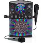 Singing Machine SML385UBK Bluetooth Karaoke System with LED Disco Lights, Cd+g ...