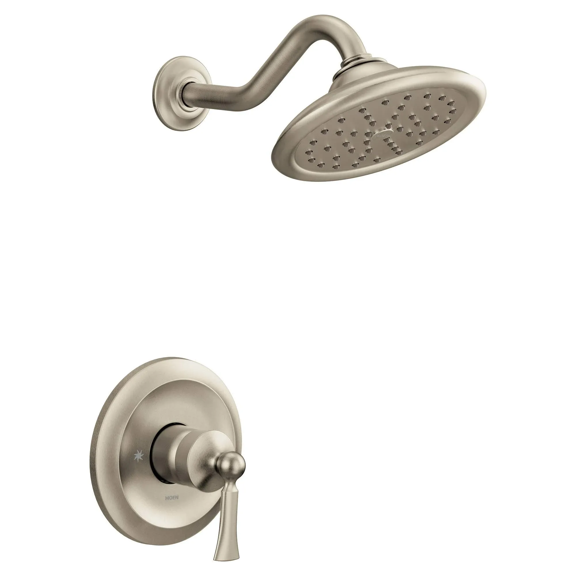 Moen UT35502BN Wynford M-CORE 3-Series 1-Handle Shower Trim Kit, Valve Required, Brushed Nickel