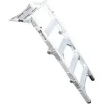 Westin Tailgate Ladder, Truck-Pal, 38 in Extended Length, Aluminum, Natural, Various Applications, Each