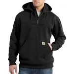 Carhartt Men's Paxton Heavyweight Mock Zip Hoodie, Black, M