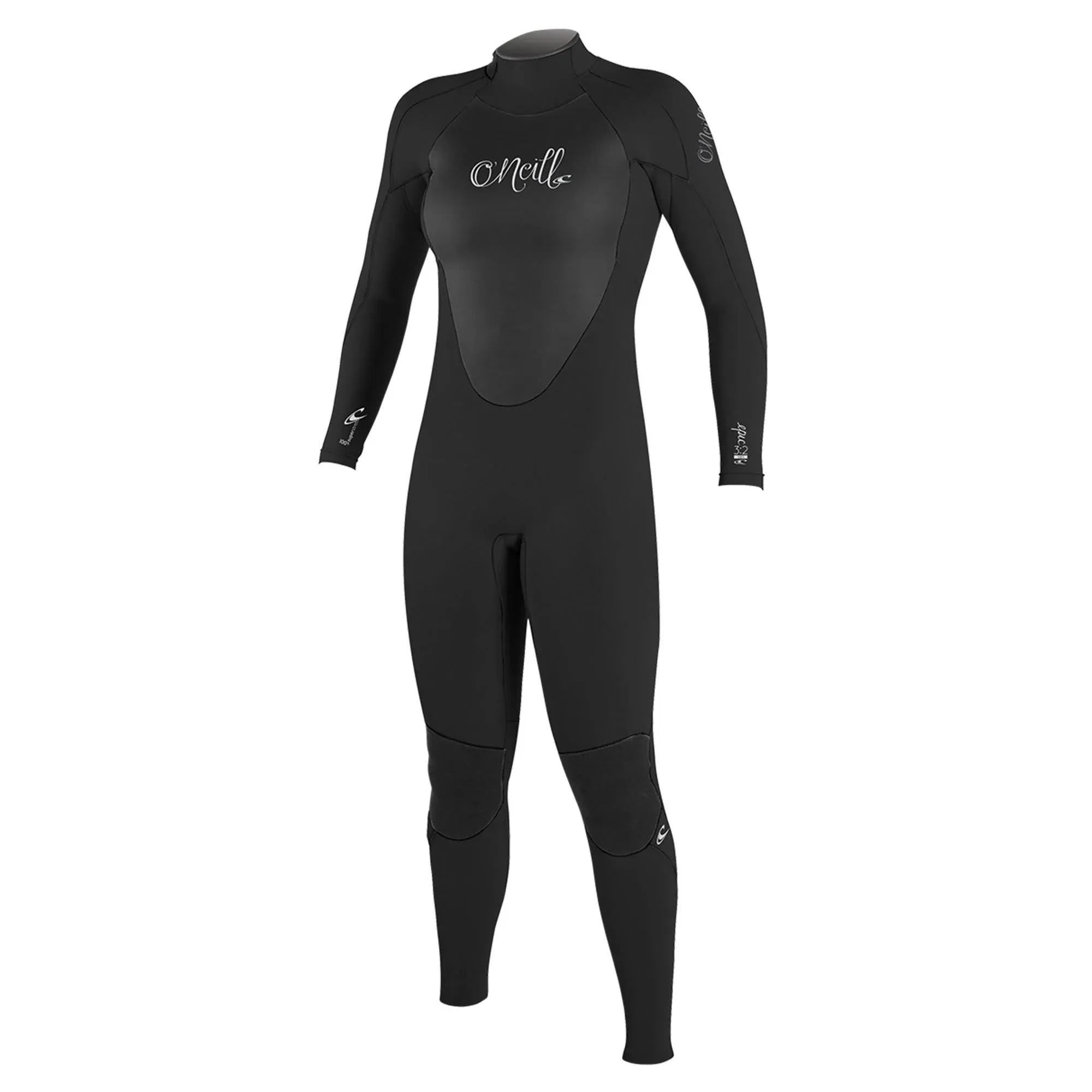 O'Neill Epic 4/3mm Women's Back Zip Full Wetsuit, Black / 10T