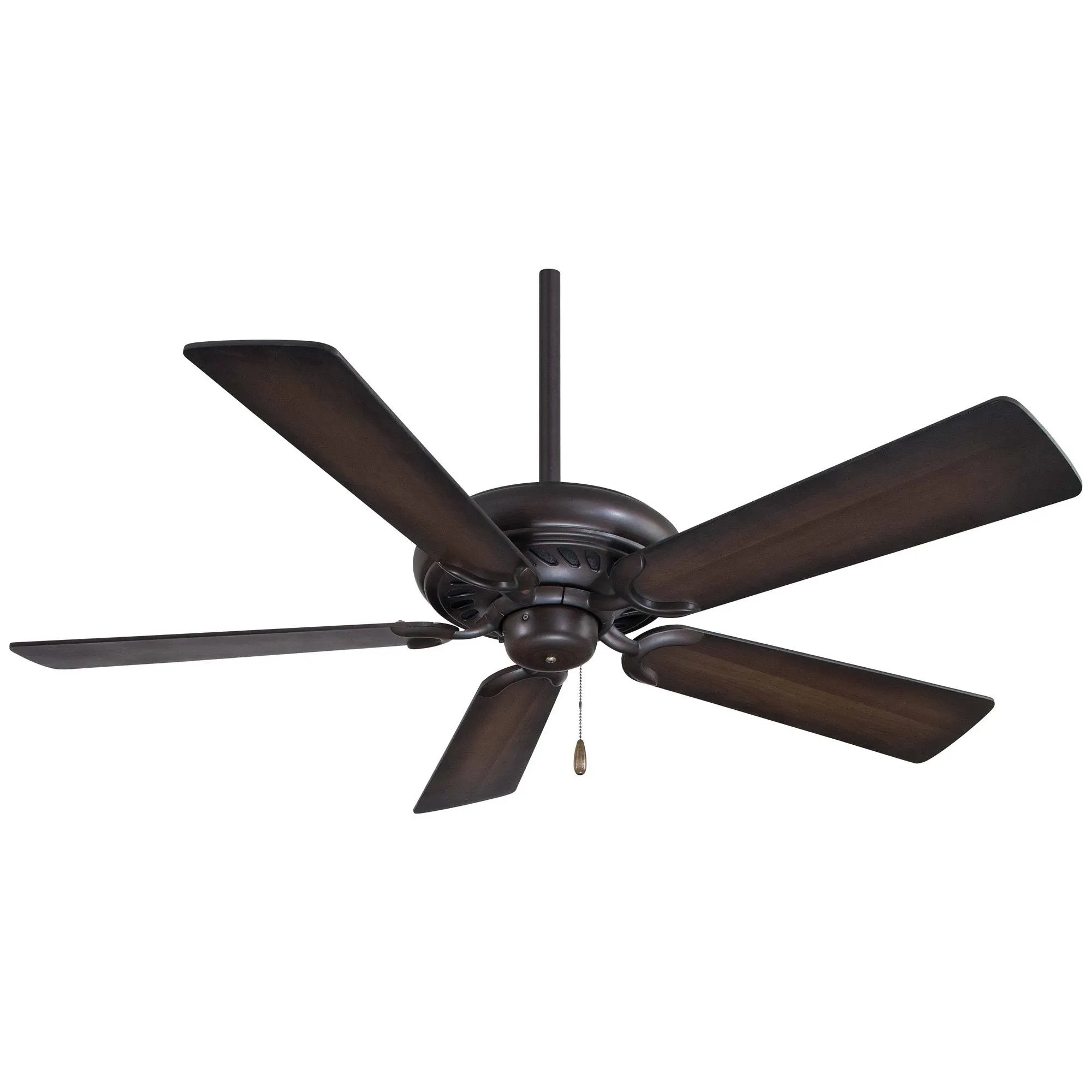 Minka-Aire Supra 52" Ceiling Fan No Light - Belcaro Walnut - Medium Maple Blades