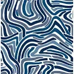 NuWallpaper Blue Spirited Vinyl Peel and Stick Wallpaper